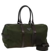 Pre-owned Nylon handbags Prada Vintage , Green , Dames