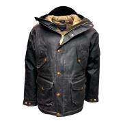 Gewaxte Visser Parka in Bruin Manifattura Ceccarelli , Brown , Heren