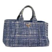 Pre-owned Canvas handbags Prada Vintage , Blue , Dames