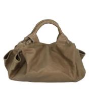 Pre-owned Leather handbags Loewe Pre-owned , Beige , Dames