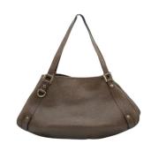 Pre-owned Leather gucci-bags Gucci Vintage , Brown , Dames