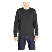 Zwarte Ronde Hals Sweatshirt voor Mannen Calvin Klein , Black , Heren