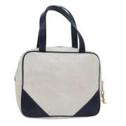 Pre-owned Leather handbags Yves Saint Laurent Vintage , White , Dames