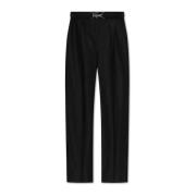 Broek met logo Lacoste , Black , Heren