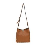 Pre-owned Leather shoulder-bags Valentino Vintage , Brown , Dames