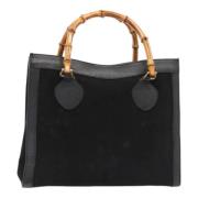 Pre-owned Suede handbags Gucci Vintage , Black , Dames