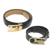 Pre-owned Leather belts Celine Vintage , Black , Dames