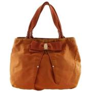 Pre-owned Nylon handbags Salvatore Ferragamo Pre-owned , Orange , Dame...