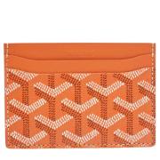 Pre-owned Coated canvas wallets Goyard Vintage , Orange , Dames