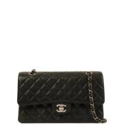 Pre-owned Leather chanel-bags Chanel Vintage , Black , Dames