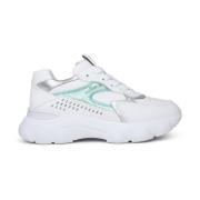 Hyperactieve Sneakers, Contrasterende Kleur Strepen Hogan , White , Da...