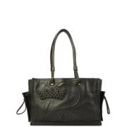 Pre-owned Leather shoulder-bags Loewe Pre-owned , Black , Dames