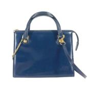 Pre-owned Leather handbags Versace Pre-owned , Blue , Dames