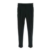 Stretch katoenen zwarte broek PT Torino , Black , Heren