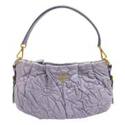 Pre-owned Leather handbags Prada Vintage , Purple , Dames