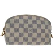 Pre-owned Canvas pouches Louis Vuitton Vintage , Beige , Dames