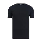 Korte Mouw Ronde Hals T-shirt Emporio Armani EA7 , Black , Heren