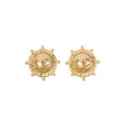 Pre-owned Fabric earrings Chanel Vintage , Yellow , Dames