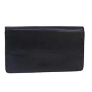 Pre-owned Leather wallets Chanel Vintage , Black , Dames