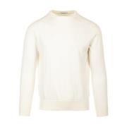 Witte Sweater Girocollo People of Shibuya , White , Heren