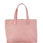 Pre-owned Fabric totes Chanel Vintage , Pink , Dames