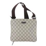 Pre-owned Canvas gucci-bags Gucci Vintage , Beige , Dames