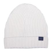 Witte Rib Logo Hoed Aw24 Fay , White , Heren