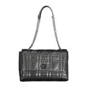 Zwarte Kettinghandtas met Twist Lock Calvin Klein , Black , Dames