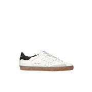 Witte leren sneakers met logodetail Premiata , White , Heren