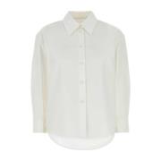 Witte Poplin Overhemd Klassieke Stijl Jil Sander , White , Dames