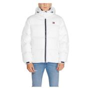 Alaska Flag Jas Mannen Collectie Tommy Jeans , White , Heren