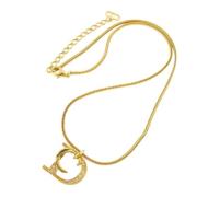 Pre-owned Metal dior-jewelry Dior Vintage , Yellow , Dames