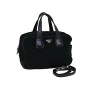 Pre-owned Canvas handbags Prada Vintage , Black , Dames