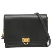 Pre-owned Leather shoulder-bags Salvatore Ferragamo Pre-owned , Black ...