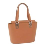 Pre-owned Leather handbags Salvatore Ferragamo Pre-owned , Orange , Da...