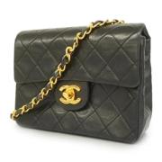 Pre-owned Leather chanel-bags Chanel Vintage , Black , Dames