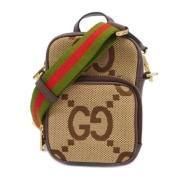 Pre-owned Canvas gucci-bags Gucci Vintage , Brown , Dames