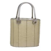 Pre-owned Vinyl handbags Salvatore Ferragamo Pre-owned , Beige , Dames