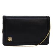 Pre-owned Leather shoulder-bags Givenchy Pre-owned , Black , Dames