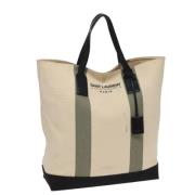 Pre-owned Canvas shoulder-bags Yves Saint Laurent Vintage , Beige , Da...