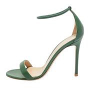 Pre-owned Leather sandals Gianvito Rossi Pre-owned , Green , Dames