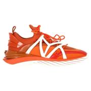 Pre-owned Rubber sneakers Jimmy Choo Pre-owned , Orange , Heren