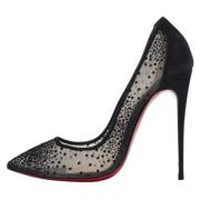 Pre-owned Mesh heels Christian Louboutin Pre-owned , Black , Dames