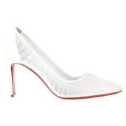 Pre-owned Polyester heels Christian Louboutin Pre-owned , White , Dame...