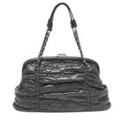 Pre-owned Leather chanel-bags Chanel Vintage , Black , Dames