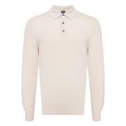 Luxe Cashmere Polo Shirt Fedeli , Beige , Heren