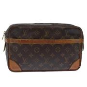 Pre-owned Canvas clutches Louis Vuitton Vintage , Brown , Dames