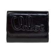 Leren portemonnee Chloé , Black , Dames