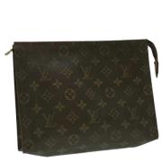 Pre-owned Canvas pouches Louis Vuitton Vintage , Brown , Dames