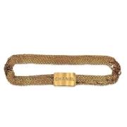 Pre-owned Metal belts Chanel Vintage , Yellow , Dames